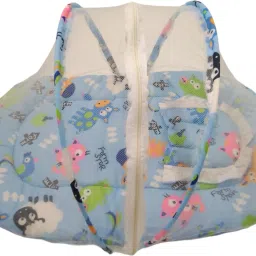 Nylon Infants Washable New Born Baby Tent with Mosquito Net and Pillow - Baby Mattress/Bedding Mosquito Net-6