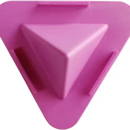 VCR Pyramid Shape 3-Sided Triangle Portable Mobile Stand for Desk Pack of 1 - Pink Mobile Holder-picture-18