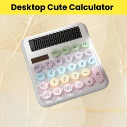 Desktop Calculator, 12-Digit Large LCD and Large Buttons for Office, Homes E273 Basic Calculator-image-114