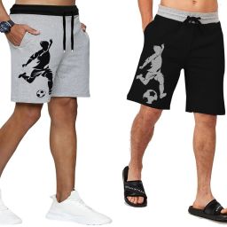 Pack of 2 Printed Men Grey, Black Casual Shorts-image-78