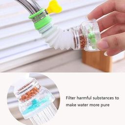 generic Water-Saving Kitchen Tap Extension | 360° Rotating Anti-Splash Faucet with Movable Nozzle & Filter | For Sink & Wash Basin (Pack of 1) image 4