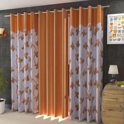 152 cm (5 ft) Polyester Semi Transparent Window Curtain (Pack Of 3)-image-56