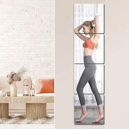 pkg Full Length Mirror, Long Mirror, Yoga Mirror, Gym Mirror, 12" Inch x 48" Inch-1 Decorative Mirror-picture-28