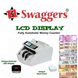SWAGGERS Automatic Cash Counting Machine with Fake Detection & Updated for All New Notes Note Counting Machine-63