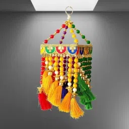 Traditional Moti Jhumar 1Hook Hanging Gate/Door Toran/Latkan/Bandhanwal[12x10In] Toran-48