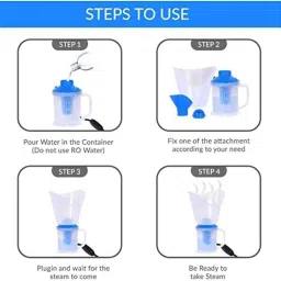 TASHAN WORLD 3 in1 Electric Vaporizer Machine For Nose Steam Inhaler For Cold And Cough Steamer, Spa, Face Steam for Facial (Random Color) Pack of 2 Vaporizer image 4