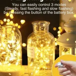 crazy saman Flickering String Light LED 20 LEDs Battery Operated Bottle Light For Decoration Light Electronic Hobby Kit image 4