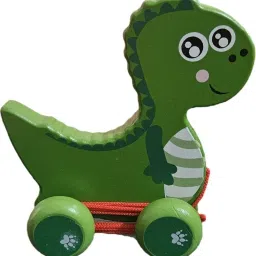 green dinosaur pull along toy-image-90