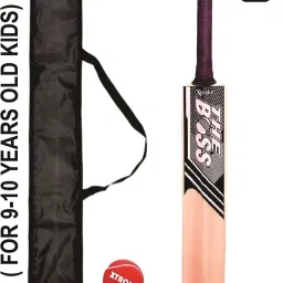 The Boss Popular Willow Cricket Bat With Ball And Bat Cover Poplar Willow Cricket Bat For 10 - 12 Yrs-image-13