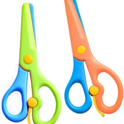 2 PCS Children Safety Scissors Set Preschool Training Scissors Scissors-7