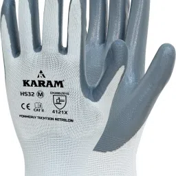 HS32 Nitril Palm Coated Safety Gloves|Excellent Grip, Flexible & Durable Polyester Safety Gloves-image-64