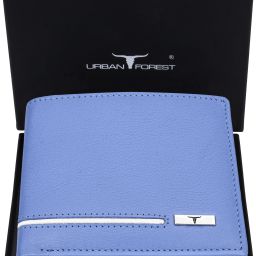 Men Casual, Formal, Travel Blue Genuine Leather RFID Wallet-image-79