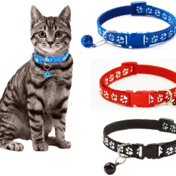 3Pcs Cat & Puppy Collars with Bell ,Adjustable to Fit All Small Pets Dog & Cat Everyday Collar-picture-22