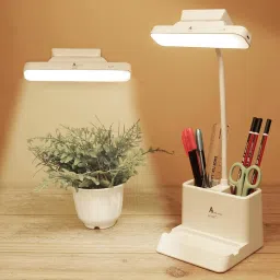 3 Color Led Rechargeable Night Lamp, With Eye Care, With Pen & Phone Holder Study Lamp-11
