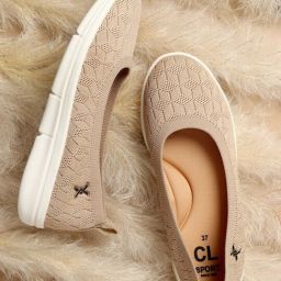 Women's Textured Knit Comfort Ballet Flats Bellies For Women-image-6