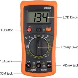 corslet Digital Multimeter VC 830l Multimeter AC DC Voltage Tester Multi Meter Digital Multimeter image 2