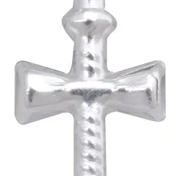 pure silver trishul for Lord shiva, pooja ghar, home decor Decorative Showpiece-4 cm-image-37