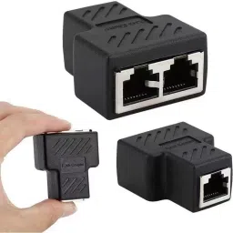 Imaashi RJ45 Ethernet LAN Splitter 1 to 2 Adapter – Dual Female 8P8C Network Coupler Lan Adapter image 3