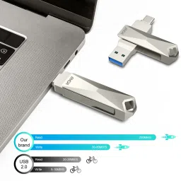 EMGA Delivering Innovation EMGA OTG 64G-UC 64 GB OTG Drive Compatible with Audio Player, Desktop Computer, Gaming Console, Laptop, Mobile, Netbook, Tablet, Television USB 3.2 Metal Case image 4