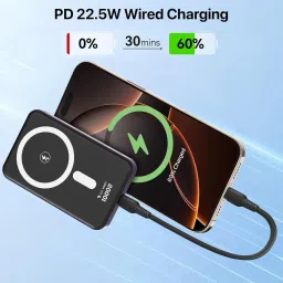 dr vaku 10000 mAh 15 W Wired & Wireless With MagSafe Pocket Size Power Bank image 5