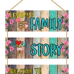 CVANU Blue Printed Wooden Wall Hanging-picture-8