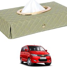 Cross-Beige Tissue Box Leatherette-430 Vehicle Tissue Dispenser-image-3