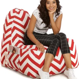 XXL Hackey Cotton Canvas Stripes Printed Bean Bag Chair With Bean Filling-picture-25