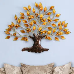 Craft Tree Metal Handpainted Golden Decorative Tree Wall Hanging Showpiece Decorative Showpiece - 50.8 cm-image-38