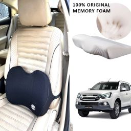 Black Memory Foam Car Pillow Cushion for Isuzu-image-17