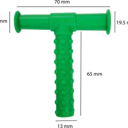 speechgears Oro-Tube Green Dotted A chewing tube for Speech Feeding and Sensory Integration Teether image 4