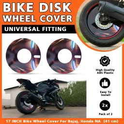 BIKE FULL WHEEL COVER IRON MAN PRO DISC FOR ALL UNIVERSAL BIKE 17 INCH Wheel Cover For Bajaj, Honda, TVS, BMW NA-image-24