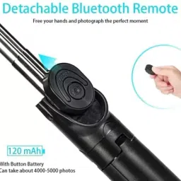 Shreevi Bluetooth Remote Selfie Light Stick Tripod Single Gimbal for Camera image 3