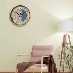 olive tree Golden Round 8 Inches Plastic Table Clock-picture-24