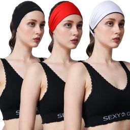 Multi Colour Athletic Sweat Polyester Headband Gym Yoga Training for Men & Women Head Band-image-46
