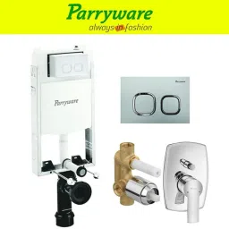 Half Frame Concealed Cistern, with divater body upper crust set of 1 pic 291 Dual Flush Tank-4