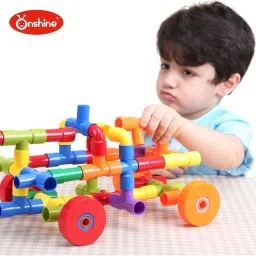 aexoniz toys Building Blocks-Blocks For Kids-(Pipe Puzzle)Learning/Education Toys For Kids image 5
