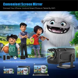 TOPPRO HY320 Mini 4K Support Native HD Android 11 WiFi 6/BT 5.0 Freestyle Auto Keystone (5000 lm / 1 Speaker / Wireless / Remote Controller) Portable Projector image 3