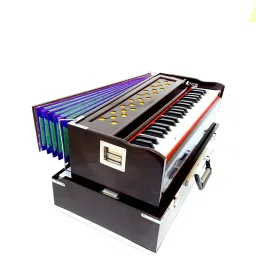Folding Harmonium with 42-Keys,,7 Bellow, Two Reed(Bass-Male), 3.5 Octave 3.5 Octave Hand Pumped Harmonium-image-64
