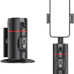 ASTOUND Gesture Control 360 Rotation Tripod for Vlog, Tiktok, Live Stream, No App-Black 3 Axis Gimbal for Mobile-image-60