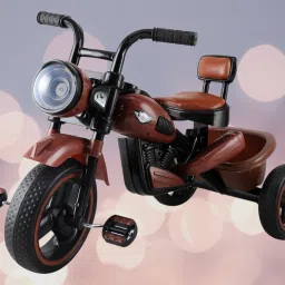 Bike for Kids|Music Horn|Multicolour Lights|Cycle for 3-6 Years Boy & Girl KIDS TRICYCLE NINJA BIKE PVC BODY WITH NEW COLOUR COMBINATION Tricycle-image-50