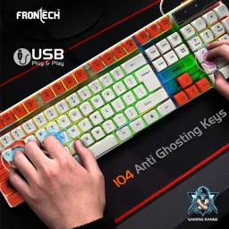 Frontech Nova Knight Wired Gaming Keyboard and Optical Mouse| LED RGB Backlight KB-0043 Combo Set image 3