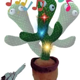 Singing Cactus Toy Talking Repeat Voice Cactus Toys-image-1