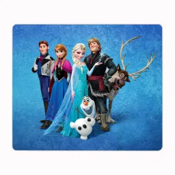 Impresion Frozen Cartoon Designer Printed Premium Designer Mouse Pad for Computer/Laptop (22.5cm x 19cm) - C102 Non Slip Base Mousepad-10