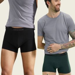 Pack of 2 Feel Mint Cotton Anti-Bacterial Solid Men Trunk-image-10