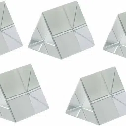 Glass Prism DIY Reflection Prisms Equilateral Prism, 38 X 38mm Pack of 5 Solid Prism-19