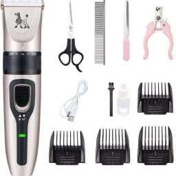 PROFESSIONAL PET GROMING KIT Gold Pet Hair Trimmer-image-50