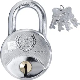 SC-2000 - Premium Round Padlock (8 Levers) with 4 No. Keys - 50 MM Padlock-image-72