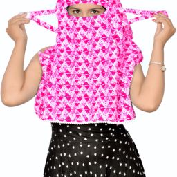Printed Pure Cotton Women Pink Scarf-image-56