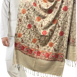 Life and style Wool Floral Print Men Shawl-image-15