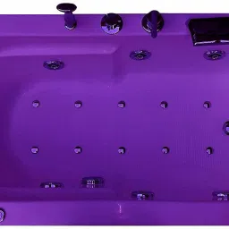 Alexander 6 Ft with Jacuzzi, Bubble Bath & Filler System-Magenta Free-standing Bathtub-image-80